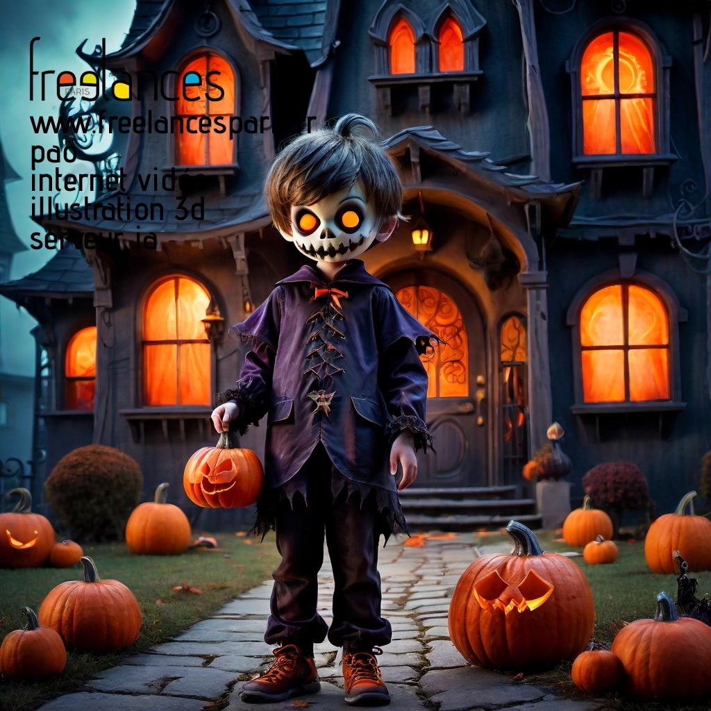 Pao mise en page internet vidéo illustration 3d serveur IA générative AI freelance paris studio de création magazines rj6wb870